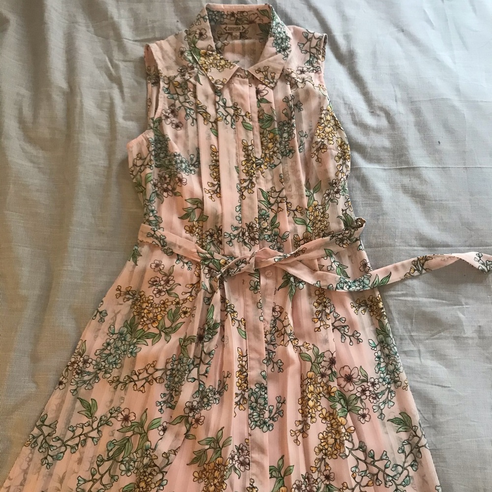 NWT Nanette Lepore pink shirt dress